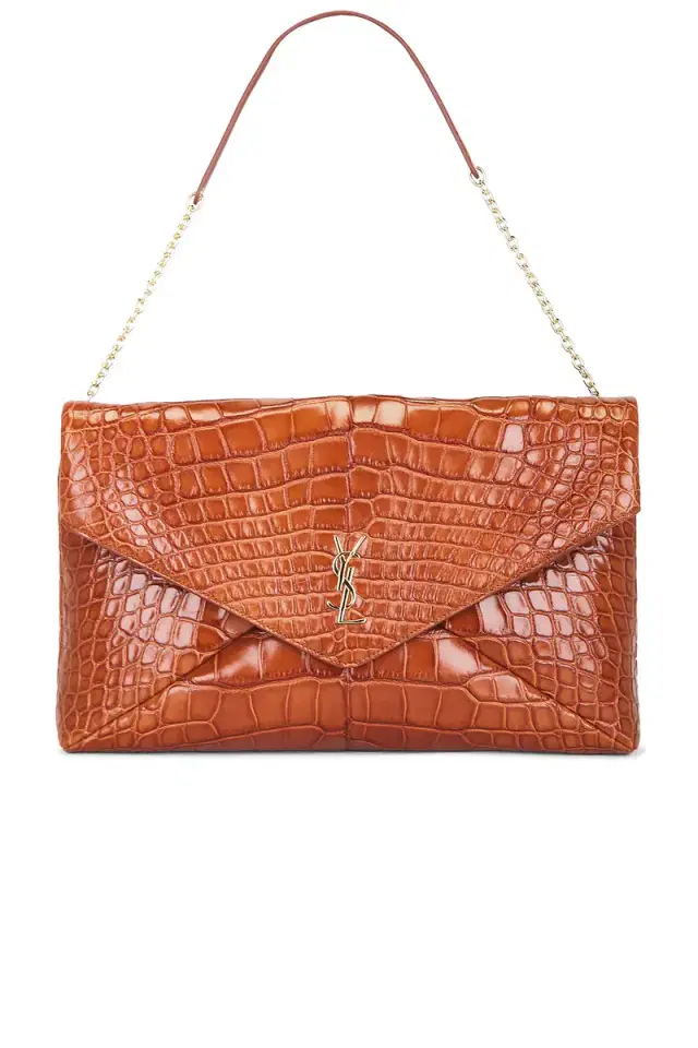 XXL Alligator Envelope On Chain Bag XXL Alligator Envelope On Chain Bag