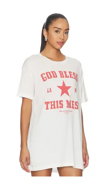 The Laundry Room God Bless This Mess Oversized Tee | Thumbnail 2 The Laundry Room God Bless This Mess Oversized Tee | Thumbnail 2
