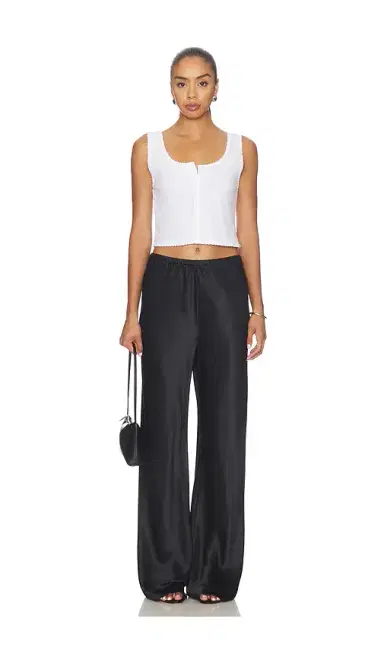 LESET Pointelle Button Down Tank | Thumbnail 4 LESET Pointelle Button Down Tank | Thumbnail 4