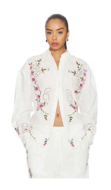 Essentiel Antwerp Jayme Embroidered Shirt | Thumbnail 1 Essentiel Antwerp Jayme Embroidered Shirt | Thumbnail 1