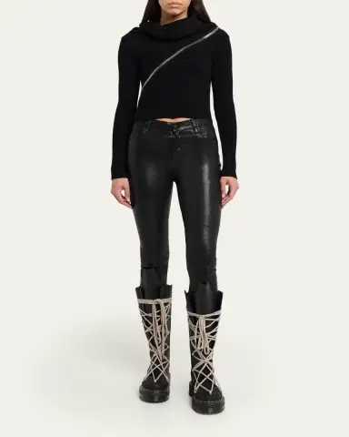 Rick Owens x Dr. Martens 1B60 Quad Sole Pentalace Leather Knee-High Boots | Thumbnail 3 Rick Owens x Dr. Martens 1B60 Quad Sole Pentalace Leather Knee-High Boots | Thumbnail 3