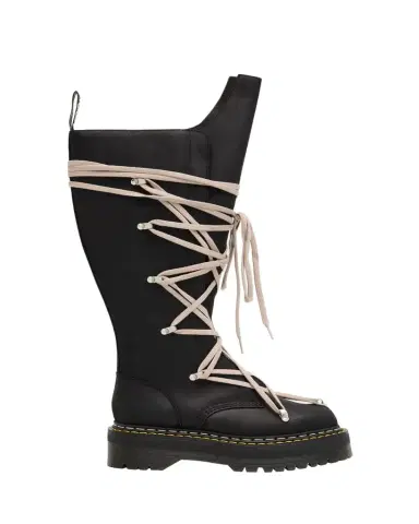 Rick Owens x Dr. Martens 1B60 Quad Sole Pentalace Leather Knee-High Boots | Thumbnail 1 Rick Owens x Dr. Martens 1B60 Quad Sole Pentalace Leather Knee-High Boots | Thumbnail 1