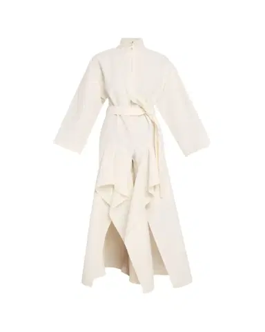 Alaïa Ruffle Slit Straight-Leg Zip Jumpsuit | Thumbnail 1 Alaïa Ruffle Slit Straight-Leg Zip Jumpsuit | Thumbnail 1