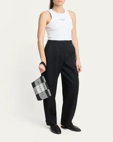 Givenchy Logo Check Pouch Bag | Thumbnail 5 Givenchy Logo Check Pouch Bag | Thumbnail 5