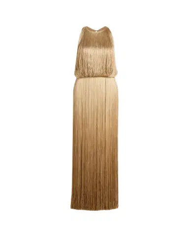 Oscar de la Renta Sleeveless Ombre Fringe Maxi Dress | Thumbnail 1 Oscar de la Renta Sleeveless Ombre Fringe Maxi Dress | Thumbnail 1