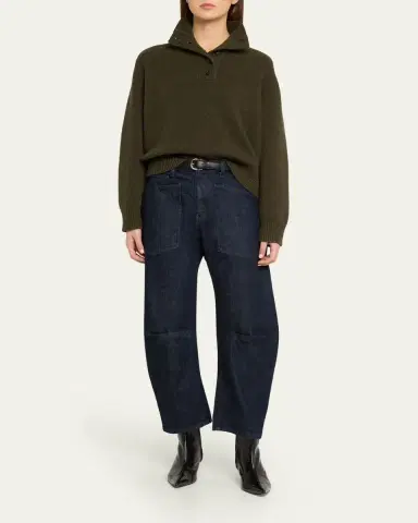 Nili Lotan Renata Collared Wool Sweater | Thumbnail 2 Nili Lotan Renata Collared Wool Sweater | Thumbnail 2
