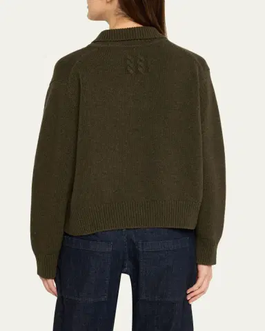 Nili Lotan Renata Collared Wool Sweater | Thumbnail 3 Nili Lotan Renata Collared Wool Sweater | Thumbnail 3