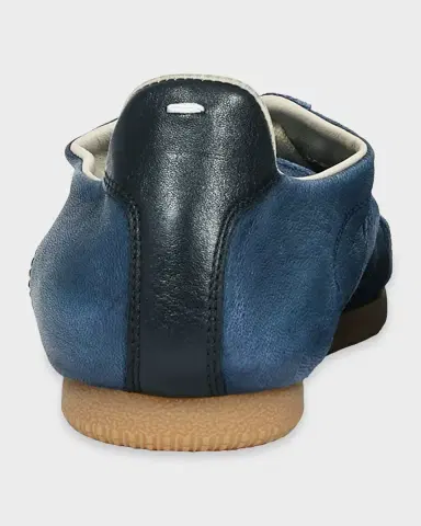 Maison Margiela Men's Replica Napa Leather and Suede Low-Top Sneakers | Thumbnail 3 Maison Margiela Men's Replica Napa Leather and Suede Low-Top Sneakers | Thumbnail 3