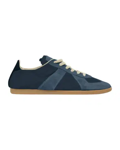 Maison Margiela Men's Replica Napa Leather and Suede Low-Top Sneakers | Thumbnail 1 Maison Margiela Men's Replica Napa Leather and Suede Low-Top Sneakers | Thumbnail 1