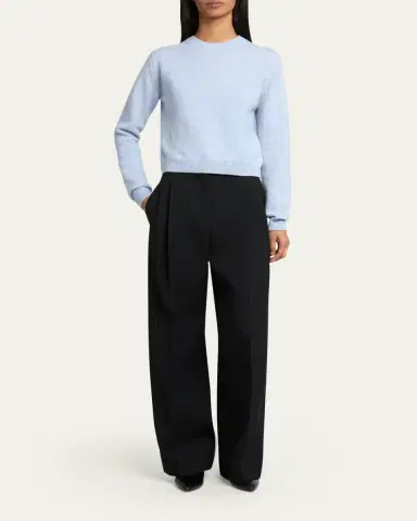 Jil Sander Wool-Cashmere Crewneck Sweater | Thumbnail 2 Jil Sander Wool-Cashmere Crewneck Sweater | Thumbnail 2