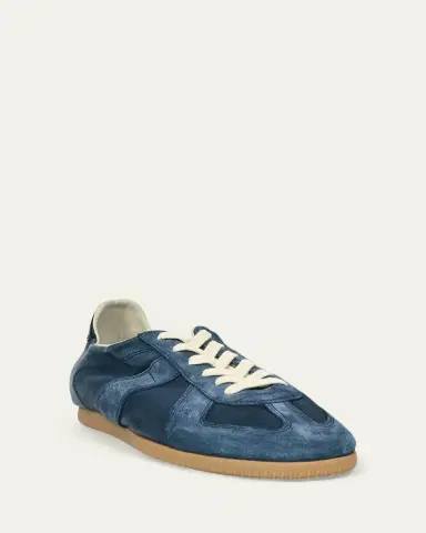 Maison Margiela Men's Replica Napa Leather and Suede Low-Top Sneakers | Thumbnail 6 Maison Margiela Men's Replica Napa Leather and Suede Low-Top Sneakers | Thumbnail 6