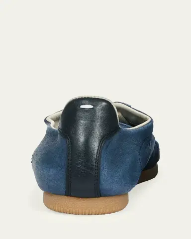Maison Margiela Men's Replica Napa Leather and Suede Low-Top Sneakers | Thumbnail 7 Maison Margiela Men's Replica Napa Leather and Suede Low-Top Sneakers | Thumbnail 7