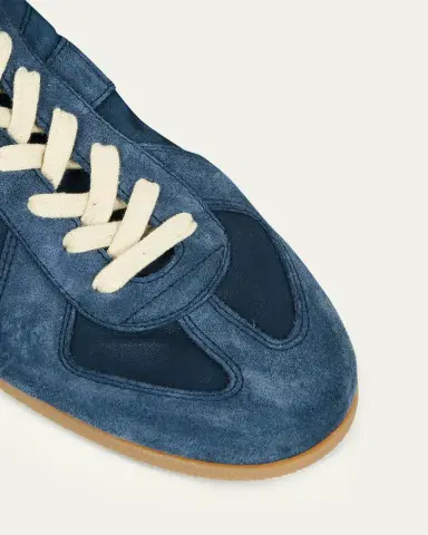 Maison Margiela Men's Replica Napa Leather and Suede Low-Top Sneakers | Thumbnail 8 Maison Margiela Men's Replica Napa Leather and Suede Low-Top Sneakers | Thumbnail 8