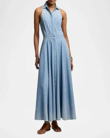 Ralph Lauren Collection Peyten Cotton Denim Day Dress | Thumbnail 2 Ralph Lauren Collection Peyten Cotton Denim Day Dress | Thumbnail 2