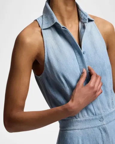 Ralph Lauren Collection Peyten Cotton Denim Day Dress | Thumbnail 5 Ralph Lauren Collection Peyten Cotton Denim Day Dress | Thumbnail 5