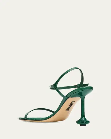 Loewe 90mm Toy Croc-Embossed Leather Sandals | Thumbnail 2 Loewe 90mm Toy Croc-Embossed Leather Sandals | Thumbnail 2