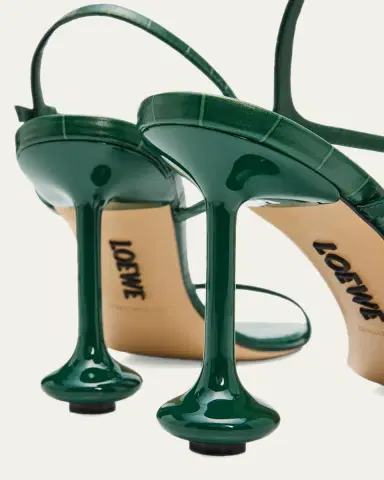 Loewe 90mm Toy Croc-Embossed Leather Sandals | Thumbnail 3 Loewe 90mm Toy Croc-Embossed Leather Sandals | Thumbnail 3