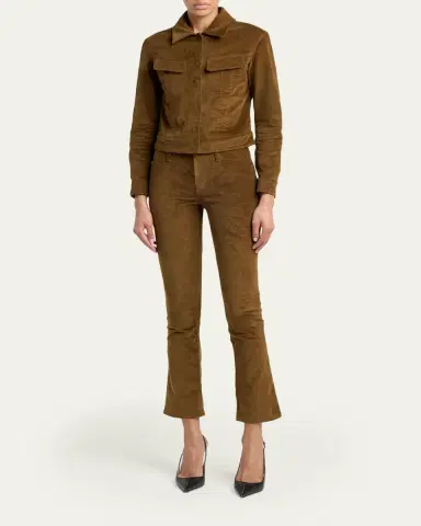Tom Ford Velvet Slim-Leg Ankle Trousers | Thumbnail 2 Tom Ford Velvet Slim-Leg Ankle Trousers | Thumbnail 2
