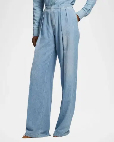Ralph Lauren Collection Livie Cotton Denim Pants | Thumbnail 6 Ralph Lauren Collection Livie Cotton Denim Pants | Thumbnail 6
