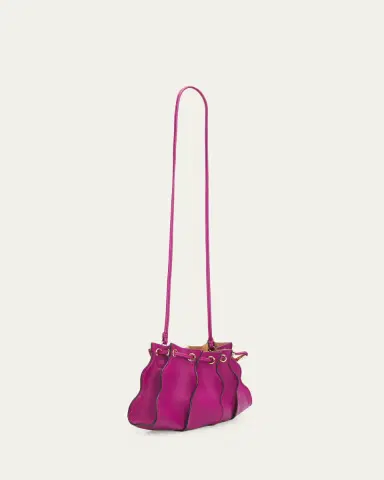 Ulla Johnson Adria Small Pleated Wave Leather Crossbody Bag | Thumbnail 3 Ulla Johnson Adria Small Pleated Wave Leather Crossbody Bag | Thumbnail 3