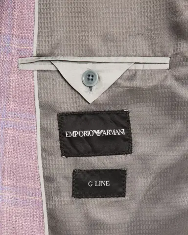 Emporio Armani Men's Textured Plaid Sport Coat | Thumbnail 6 Emporio Armani Men's Textured Plaid Sport Coat | Thumbnail 6