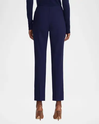 Ralph Lauren Lux Wool Crepe Slim-Leg Ankle Pants | Thumbnail 2 Ralph Lauren Lux Wool Crepe Slim-Leg Ankle Pants | Thumbnail 2