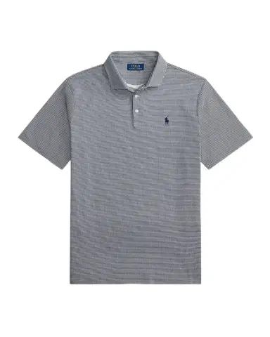 Polo Ralph Lauren Men's Classic-Fit Soft Cotton Micro-Houndstooth Polo Shirt | Thumbnail 1 Polo Ralph Lauren Men's Classic-Fit Soft Cotton Micro-Houndstooth Polo Shirt | Thumbnail 1