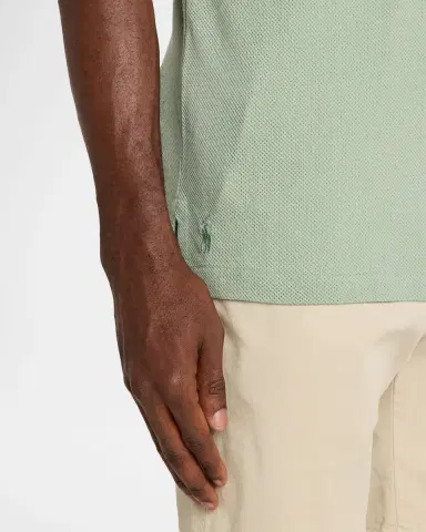 Polo Ralph Lauren Men's Pointelle Jersey Cotton Polo Shirt | Thumbnail 5 Polo Ralph Lauren Men's Pointelle Jersey Cotton Polo Shirt | Thumbnail 5