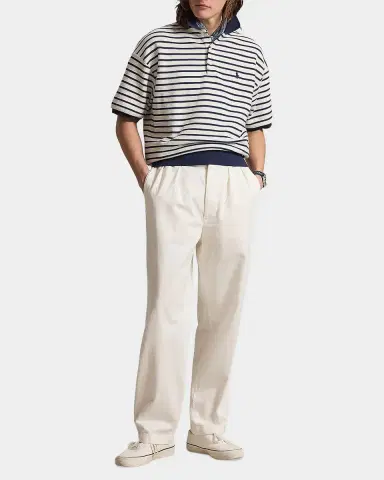 Polo Ralph Lauren Men's Relaxed Fit Stripe Textured Polo Shirt | Thumbnail 2 Polo Ralph Lauren Men's Relaxed Fit Stripe Textured Polo Shirt | Thumbnail 2