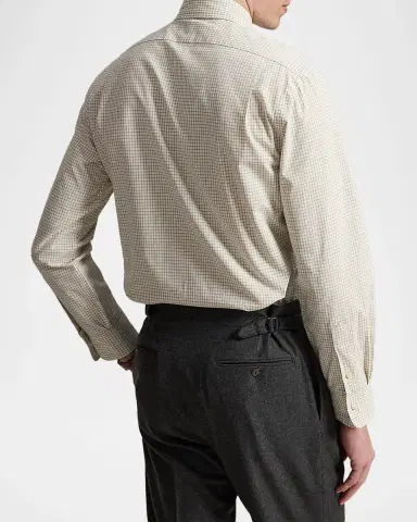 Polo Ralph Lauren Men's Classic-Fit Grid Check Poplin Sport Shirt | Thumbnail 3 Polo Ralph Lauren Men's Classic-Fit Grid Check Poplin Sport Shirt | Thumbnail 3