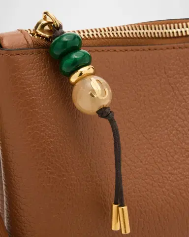 Jimmy Choo Zipped Leather Flat Pouch | Thumbnail 5 Jimmy Choo Zipped Leather Flat Pouch | Thumbnail 5