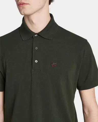 Etro Men 's Cotton Embroidered-Pegasus Polo Shirt | Thumbnail 5 Etro Men 's Cotton Embroidered-Pegasus Polo Shirt | Thumbnail 5