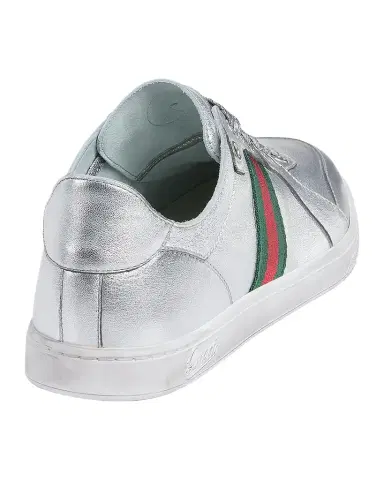 Gucci Coda Metallic Leather Low-Top Sneakers | Thumbnail 1 Gucci Coda Metallic Leather Low-Top Sneakers | Thumbnail 1