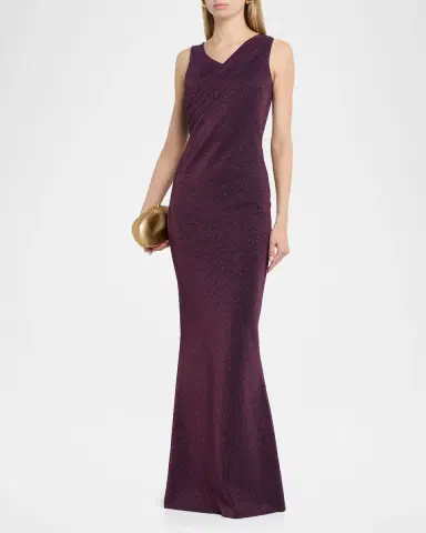 Chiara Boni La Petite Robe Sugar Shimmer Mermaid Gown | Thumbnail 4 Chiara Boni La Petite Robe Sugar Shimmer Mermaid Gown | Thumbnail 4
