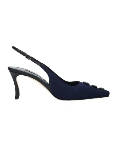Manolo Blahnik 70mm Alexapla Suede Slingback Pumps | Thumbnail 1 Manolo Blahnik 70mm Alexapla Suede Slingback Pumps | Thumbnail 1
