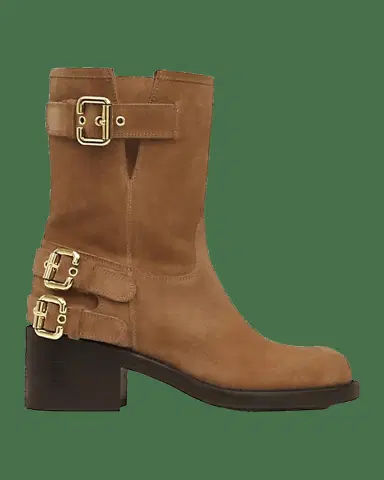 Chloé Dakota Suede Moto Ankle Boots | Thumbnail 2 Chloé Dakota Suede Moto Ankle Boots | Thumbnail 2