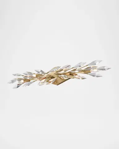 Arabela Lighting Crystal Fusion 35" 6-Light Vanity Light | Thumbnail 3 Arabela Lighting Crystal Fusion 35" 6-Light Vanity Light | Thumbnail 3