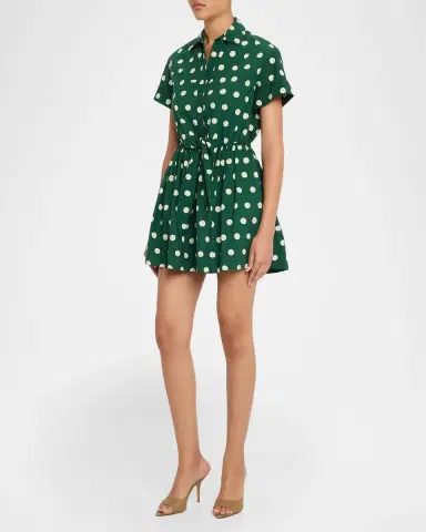 Cara Cara Asbury Floral Tie Mini Shirtdress | Thumbnail 4 Cara Cara Asbury Floral Tie Mini Shirtdress | Thumbnail 4