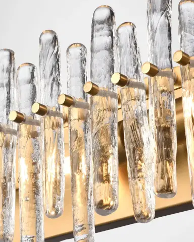 Arabela Lighting Icicles 26" 3-Light Vanity Light | Thumbnail 3 Arabela Lighting Icicles 26" 3-Light Vanity Light | Thumbnail 3