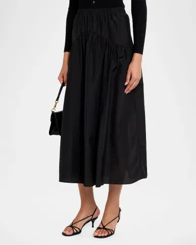 Theory Poplin Circle Skirt | Thumbnail 4 Theory Poplin Circle Skirt | Thumbnail 4
