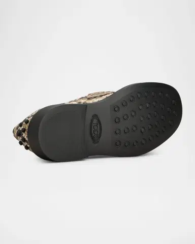 Tod 's Snake-Printed Leather Loafers | Thumbnail 6 Tod 's Snake-Printed Leather Loafers | Thumbnail 6