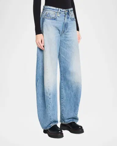 R13 Janine Low-Rise Spliced Denim Jeans | Thumbnail 4 R13 Janine Low-Rise Spliced Denim Jeans | Thumbnail 4