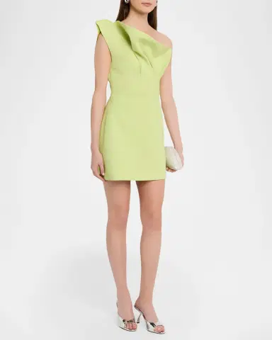 Acler Lugano One-Shoulder A-Line Mini Dress | Thumbnail 4 Acler Lugano One-Shoulder A-Line Mini Dress | Thumbnail 4