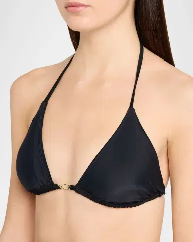 L'Agence Kristin Solid Triangle Bikini Top | Thumbnail 4 L'Agence Kristin Solid Triangle Bikini Top | Thumbnail 4