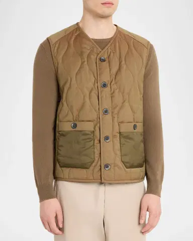 Sease Men's Military-Style Quilted Vest | Thumbnail 4 Sease Men's Military-Style Quilted Vest | Thumbnail 4