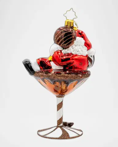 Christopher Radko Santa's Merry Martini Brew Christmas Ornament | Thumbnail 2 Christopher Radko Santa's Merry Martini Brew Christmas Ornament | Thumbnail 2