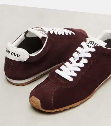 Miu Miu Plume suede sneakers | Thumbnail 4 Miu Miu Plume suede sneakers | Thumbnail 4