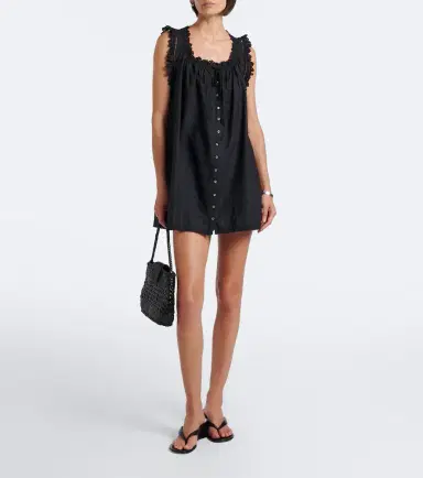 Doen Dôen Nessie broderie anglaise cotton minidress | Thumbnail 3 Doen Dôen Nessie broderie anglaise cotton minidress | Thumbnail 3