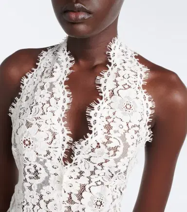 Stella McCartney Halterneck cotton-blend lace top | Thumbnail 2 Stella McCartney Halterneck cotton-blend lace top | Thumbnail 2