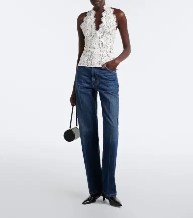 Stella McCartney Halterneck cotton-blend lace top | Thumbnail 5 Stella McCartney Halterneck cotton-blend lace top | Thumbnail 5